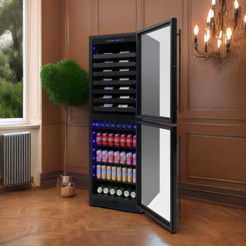 Wine Beer Dual Zone - 24-inch brede intelligente elektrische drankenkoelkast met