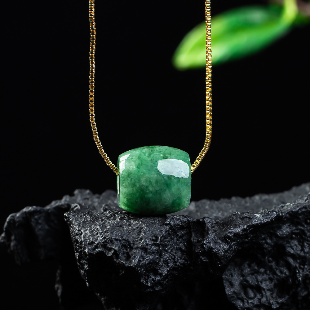 Cocktail Shaker Set - Natuurlijke echte jade kraal hanger Myanmar