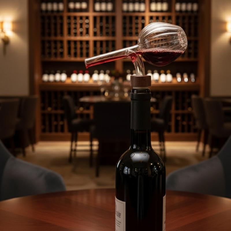 Rode wijnbeluchter Transparant - Wine Aerator Pour recensie en prijs